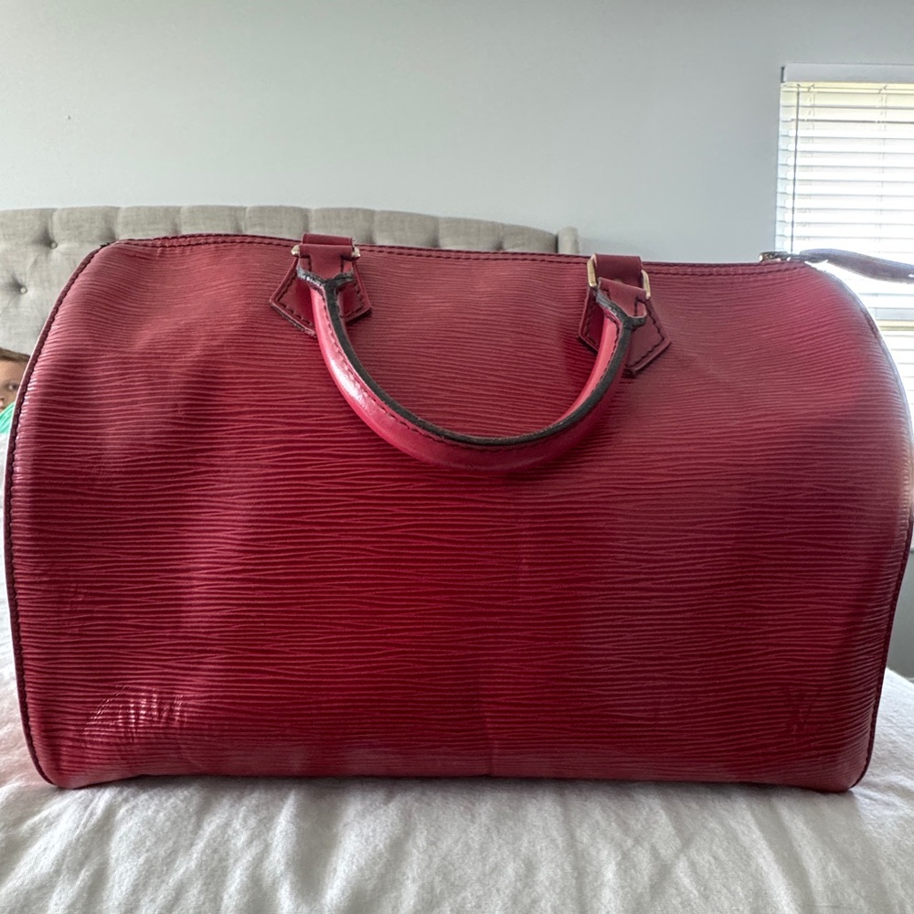 Louis Vuitton Speedy 30- Red Epi